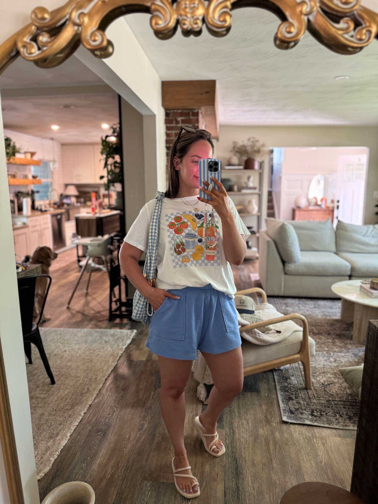 Today’s errand outfit!! 🩵 ALL on sale and all so cute for summer!! 

Use code KAY10 for 10% off my phone case. Love love my loopy cases 🥰🙌🏼 

#LTKFindsUnder50 #LTKShoeCrush #LTKSaleAlert