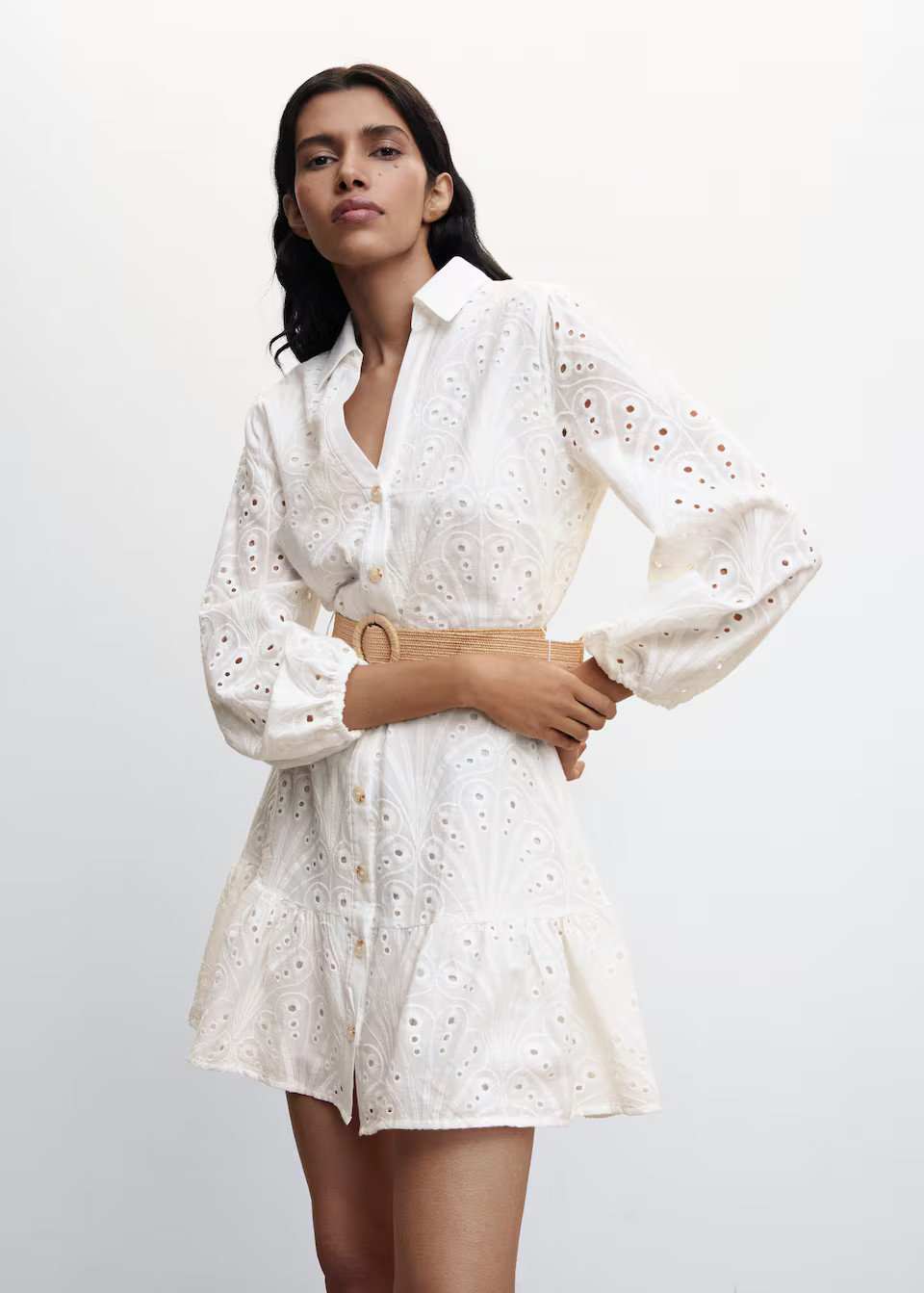 Vestito camicione cintura -  Donna | Mango Italia | Mango IT