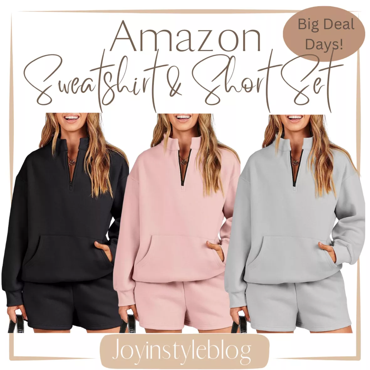  ANRABESS Womens 2 Piece Outfits Oversized Sweatsuit