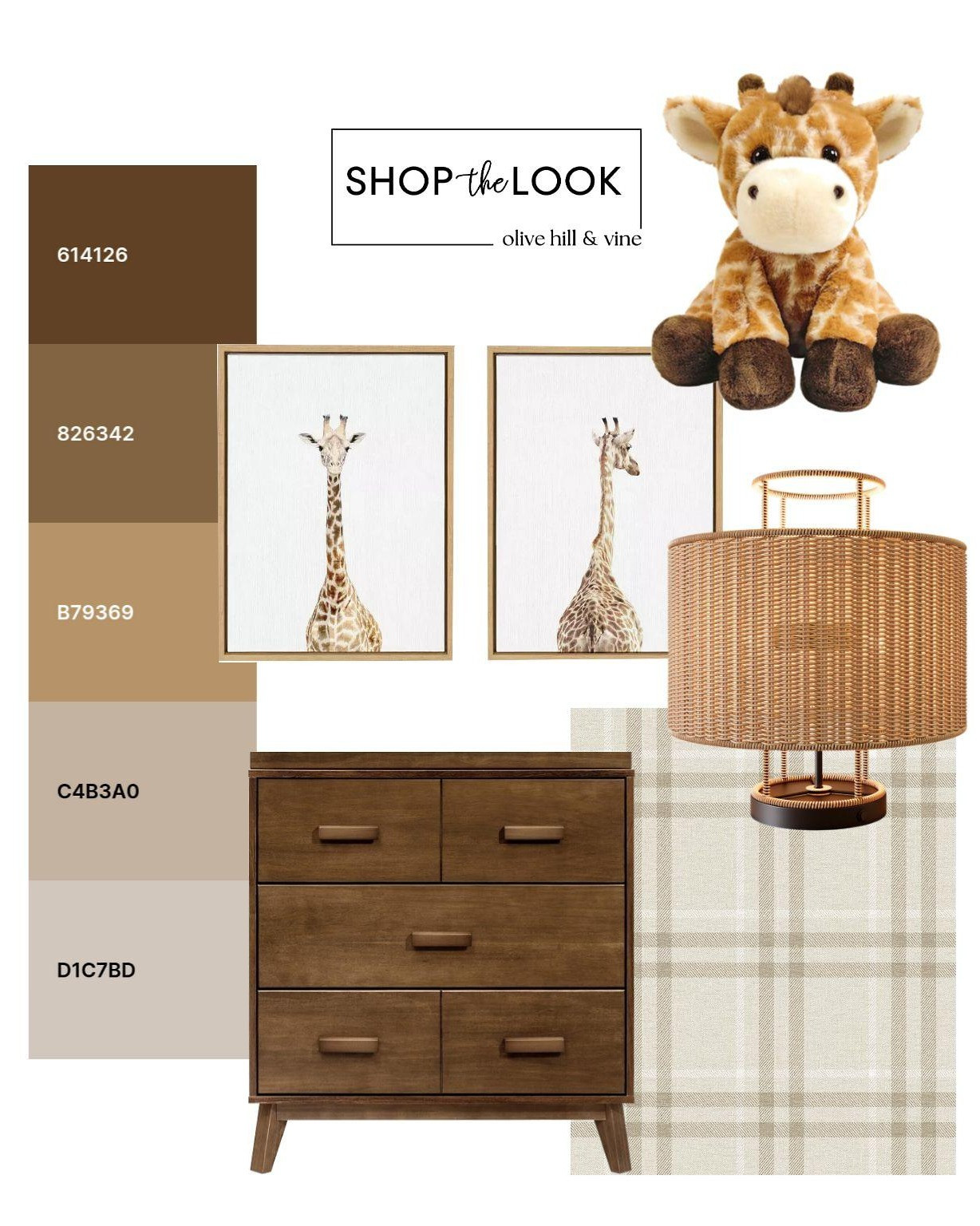 We're pulling together pieces in a warm, earthy palette for a giraffe-themed nursery that's equal parts playful and polished. Rich wood tones, soft plaids, safari-inspired art, and cozy textures come together for a sweet space with timeless appeal. 🦒🤎

#LTKHome #LTKBaby #LTKBump