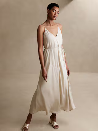Gully Asymmetrical Seam Maxi Dress | Banana Republic Factory