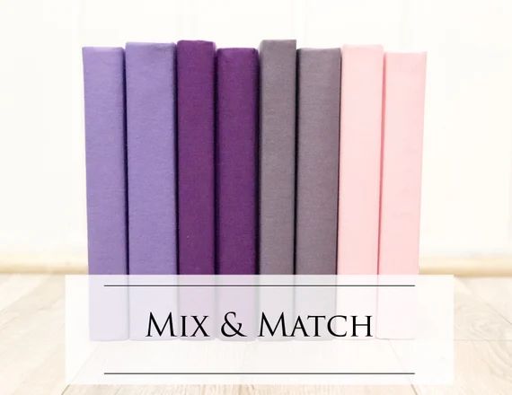 Purple Mix & Match Fabric Covered Decorative Books, Book Set, Book Bundle | Etsy (US)