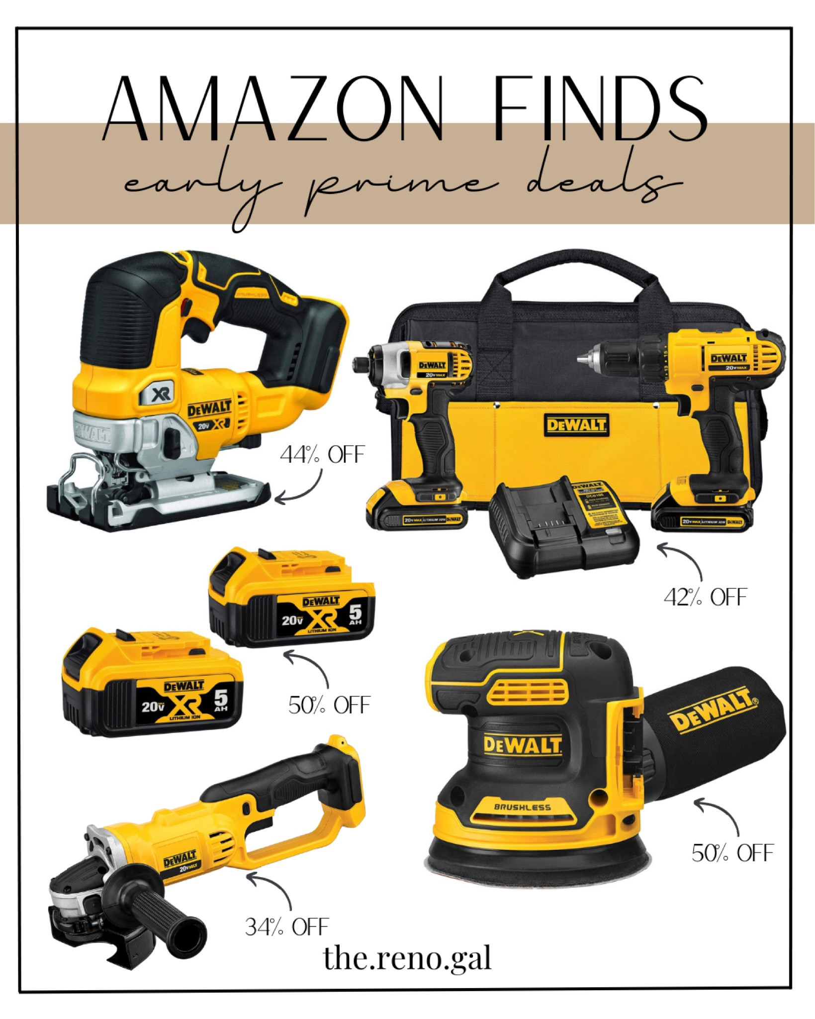Amazon DeWalt tool sale early Prime Day deals! Amazon Prime Day 2024  

#amazonprime #dewalttools

#LTKSaleAlert #LTKHome #LTKSummerSales