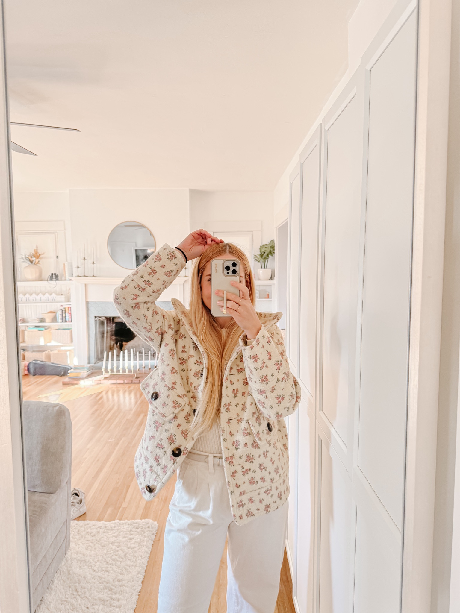 This cute Sézane micro floral coat is on such a good sale 🥰

#LTKMostLoved #LTKsalealert #LTKstyletip