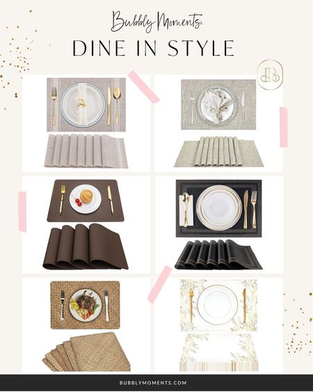 Enhance Your Dining Experience with Amazon Placemats! Add a touch of elegance to your meals with these stylish placemats. Ideal for any dining occasion, they protect your table and enhance its look with beautiful designs and textures. Find your perfect set on Amazon today! 🥂✨ #AmazonStyle #DiningDecor #TableSetting #Placemats #HomeStyle #DiningInStyle #TableDecor #ElegantDining #AmazonFinds #ChicLiving #DiningRoomDecor #LTKhome #LTKstyletip #LTKsalealert

#LTKhome #LTKstyletip #LTKfamily