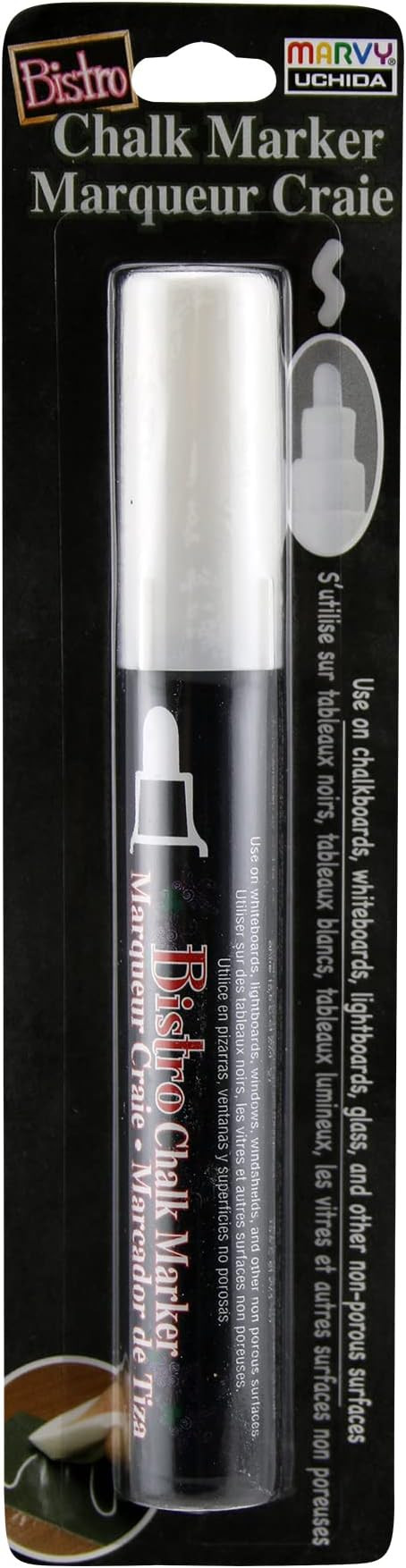 Uchida 480-C-0 Broad Point Tip Bistro Window Chalk Marker, White | Amazon (US)