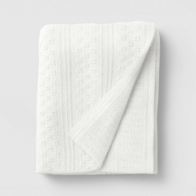 50"x60" Dimensional Knit Throw Off White - Threshold™ | Target