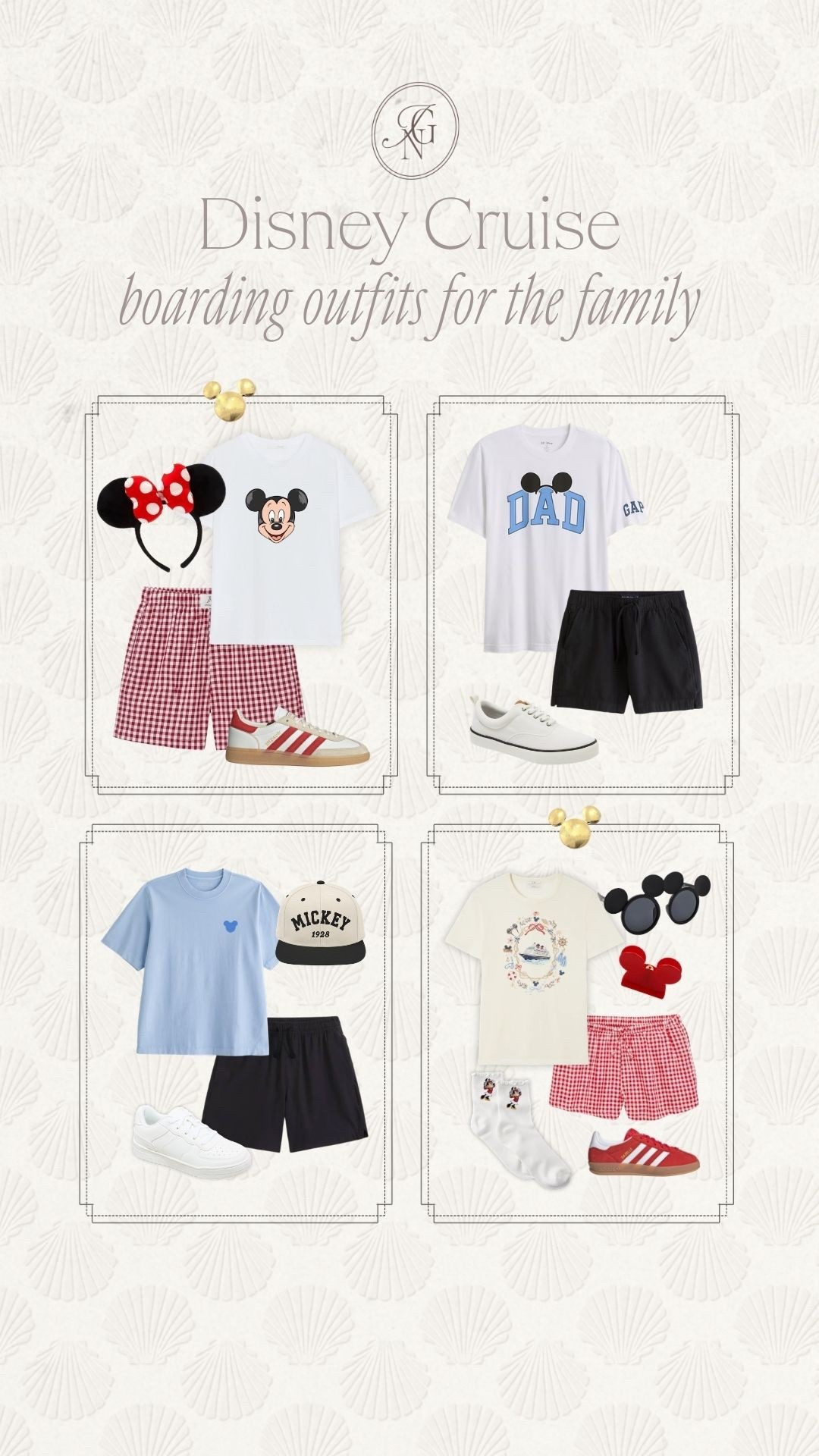Disney cruise boarding outfits for the whole family! Matching Disney tees, comfy travel outfits and cute coordinating looks for embarkation day. ✨🚢

#disneycruise #disneyoutfits #familymatching #amazonfashion #traveloutfits #disneystyle #vacationoutfits #familytravel 

 

#LTKootd #LTKTravel #LTKKids