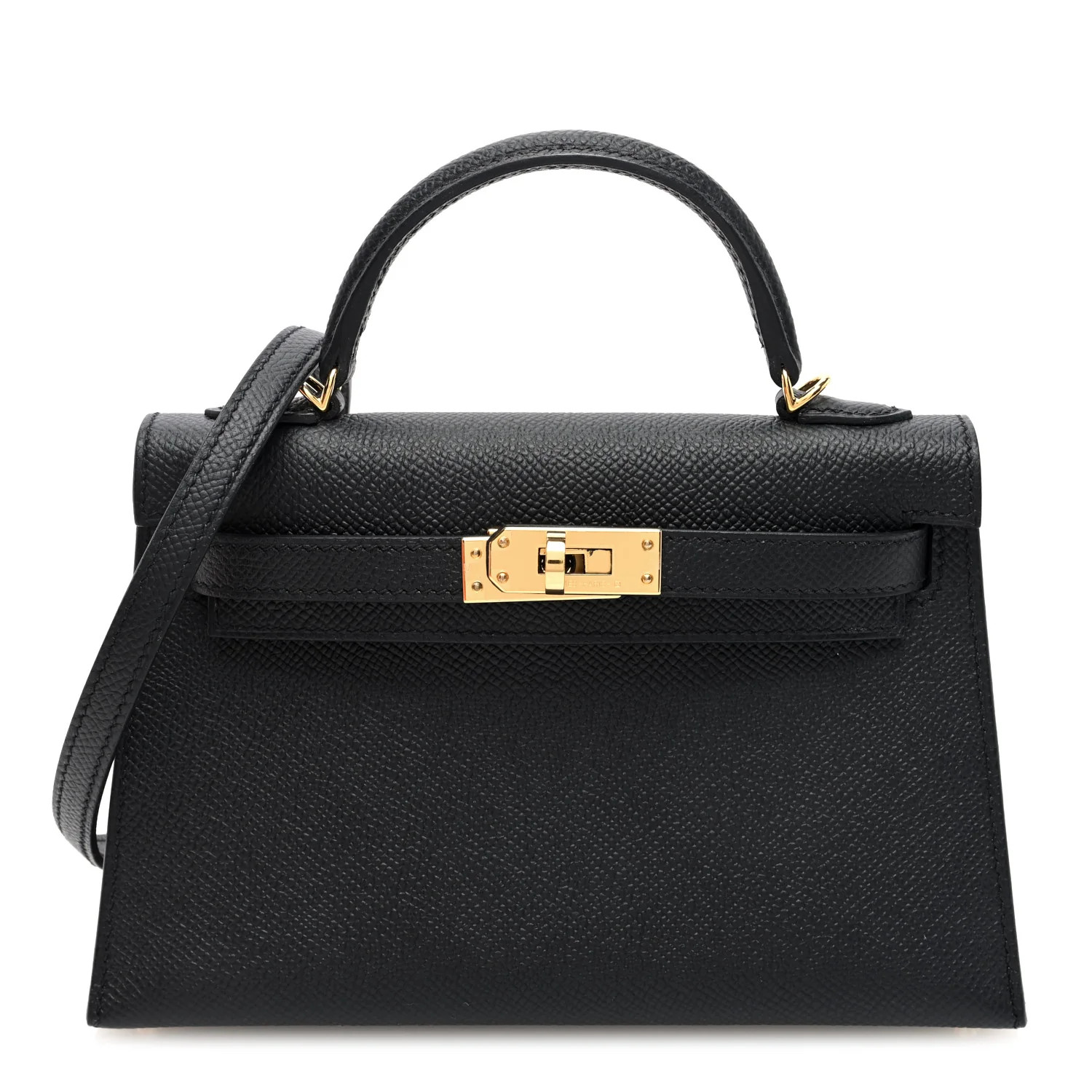 Epsom Mini Kelly Sellier 20 Black | FASHIONPHILE (US)