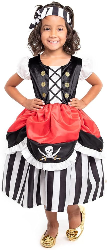 Little Adventures Pirate Dress with Headband | Amazon (US)