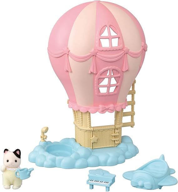 Calico Critters Baby Balloon Playhouse, Dollhouse Playset with Tuxedo Cat Figure Included | Amazon (US)