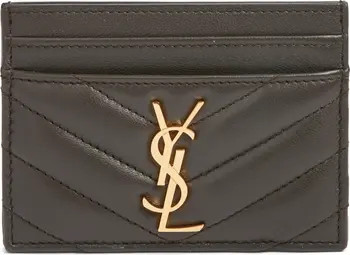 Cassandra Matelassé Leather Card Case | Nordstrom