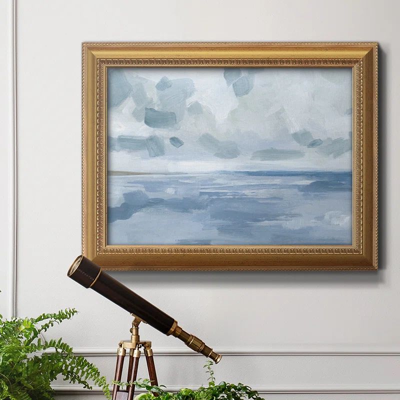 Calm Seascape I - Picture Frame Painting on Canvas | Wayfair North America