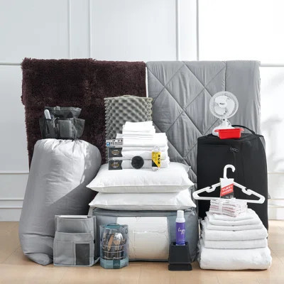 DormCo Packs 100% Complete Dorm Essentials Bundle - Twin XL Comforter, Sheet Set, and College Essentials | Wayfair North America