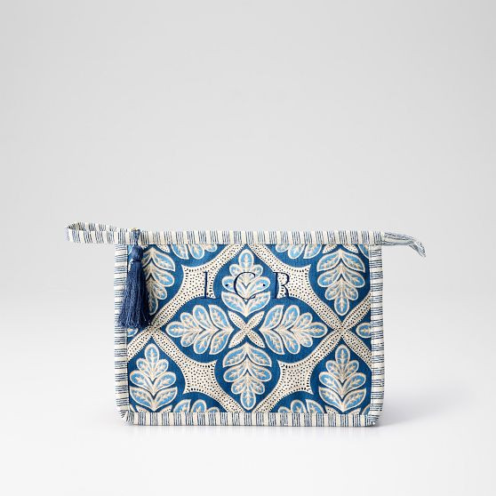 Block Print Canvas Pouch | Mark and Graham