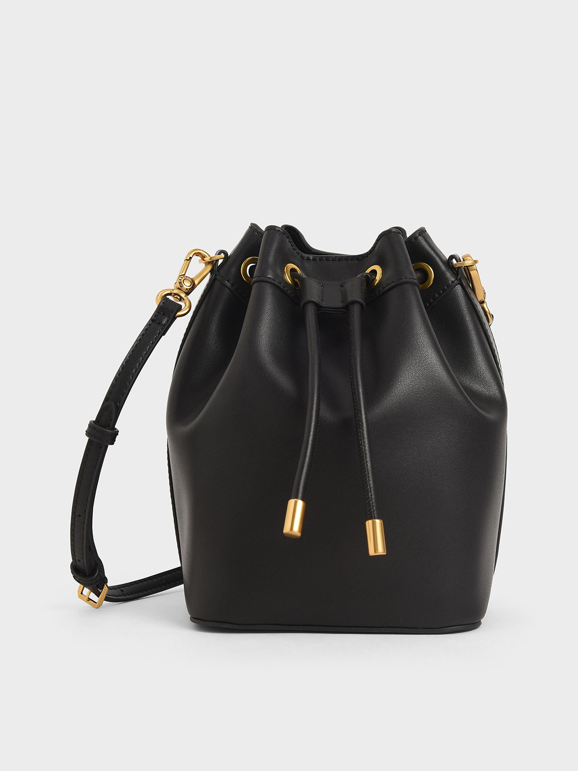 Drawstring Bucket Bag
 - Black | Charles & Keith US