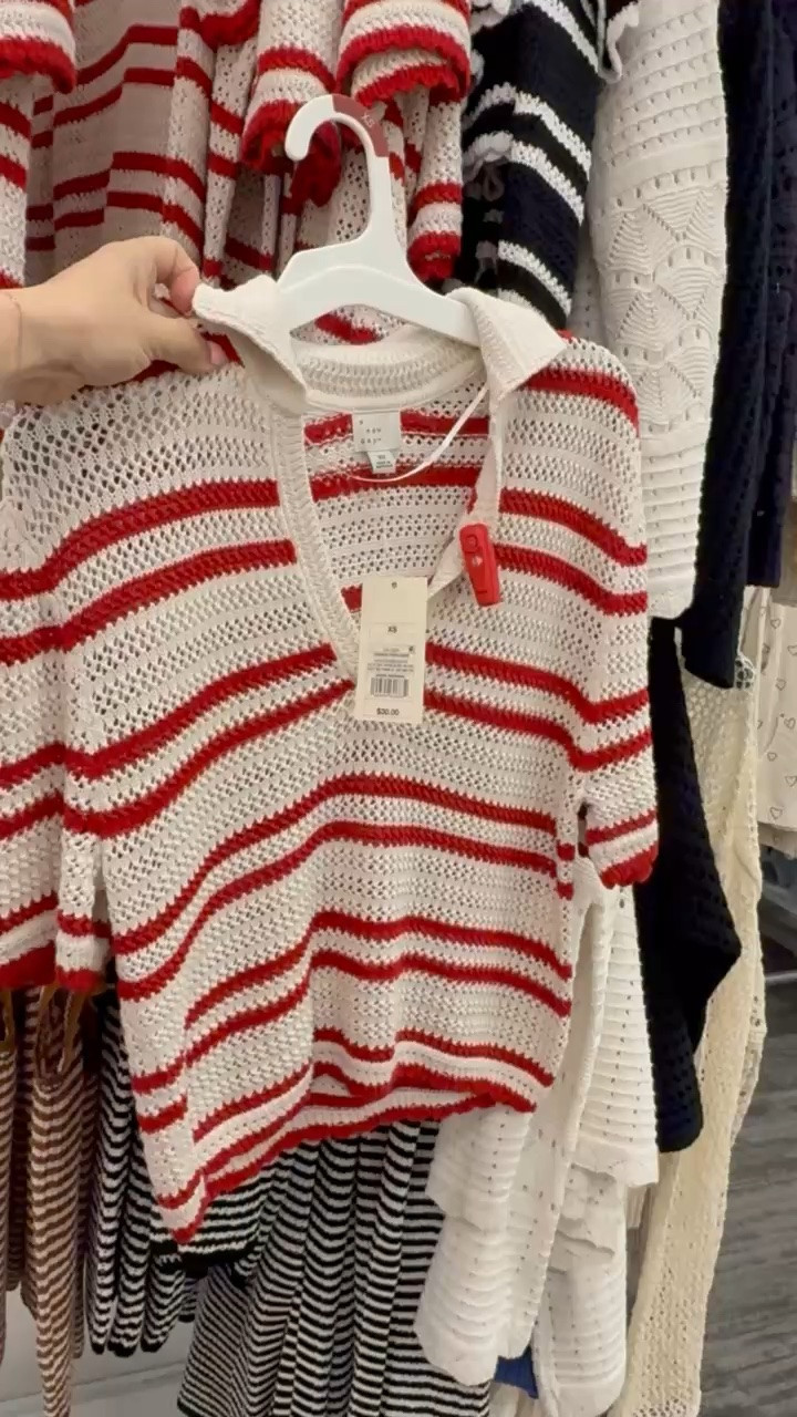This short sleeve knit polo sweater has a tailored fit, great b-neck and cuffed sleeves. You might want to size up one if you’re busty. Great to wear over a swimsuit or throw on for an easy everyday look. 

#summeroutfit

#LTKootd #LTKMidsize #LTKOver40