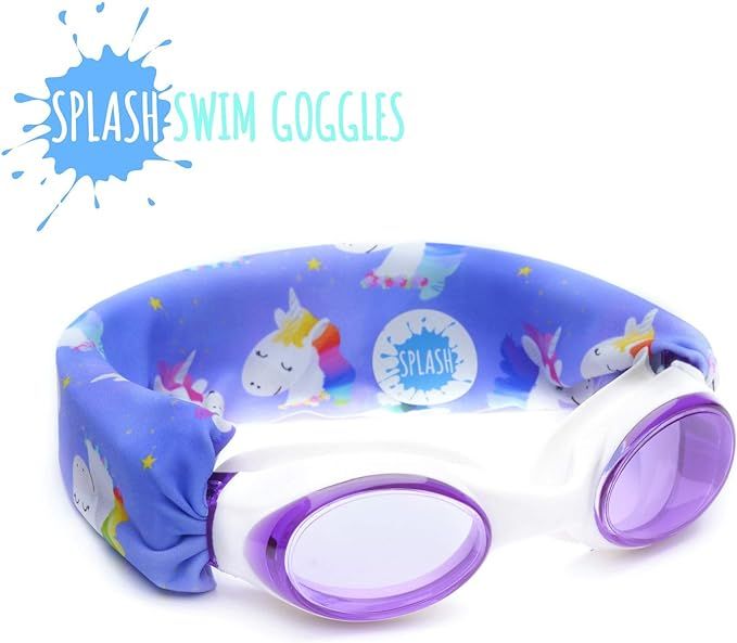 Splash Swim Goggles - Rainbow Unicorn - Fun, Fashionable, Comfortable - Fits Kids and Adults - Wo... | Amazon (US)