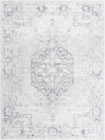 Akram Cream & Antrasit Washable Area Rug | Boutique Rugs