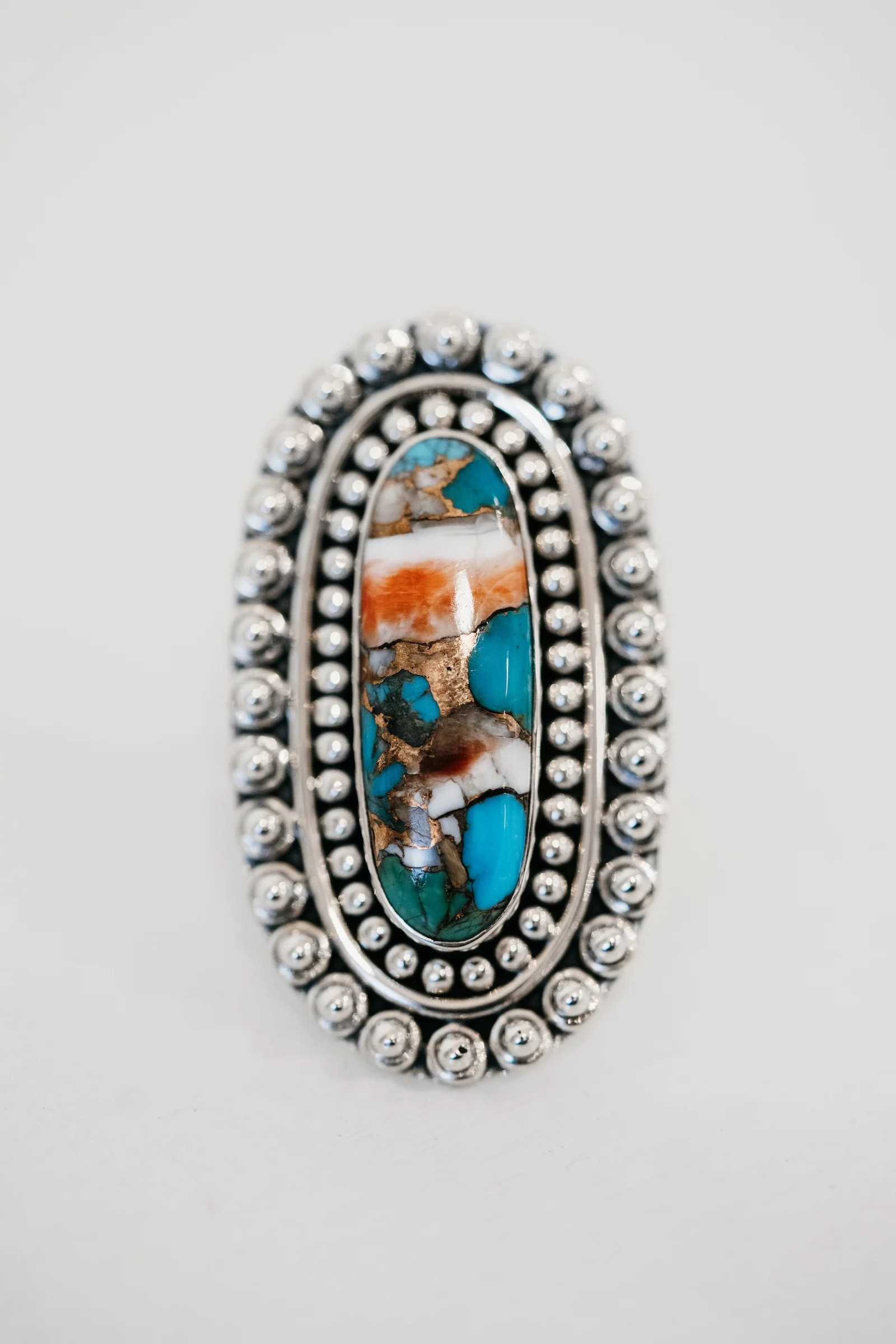 Glover Ring | Spiny Turquoise | Goldie Lew Jewelry, LLC