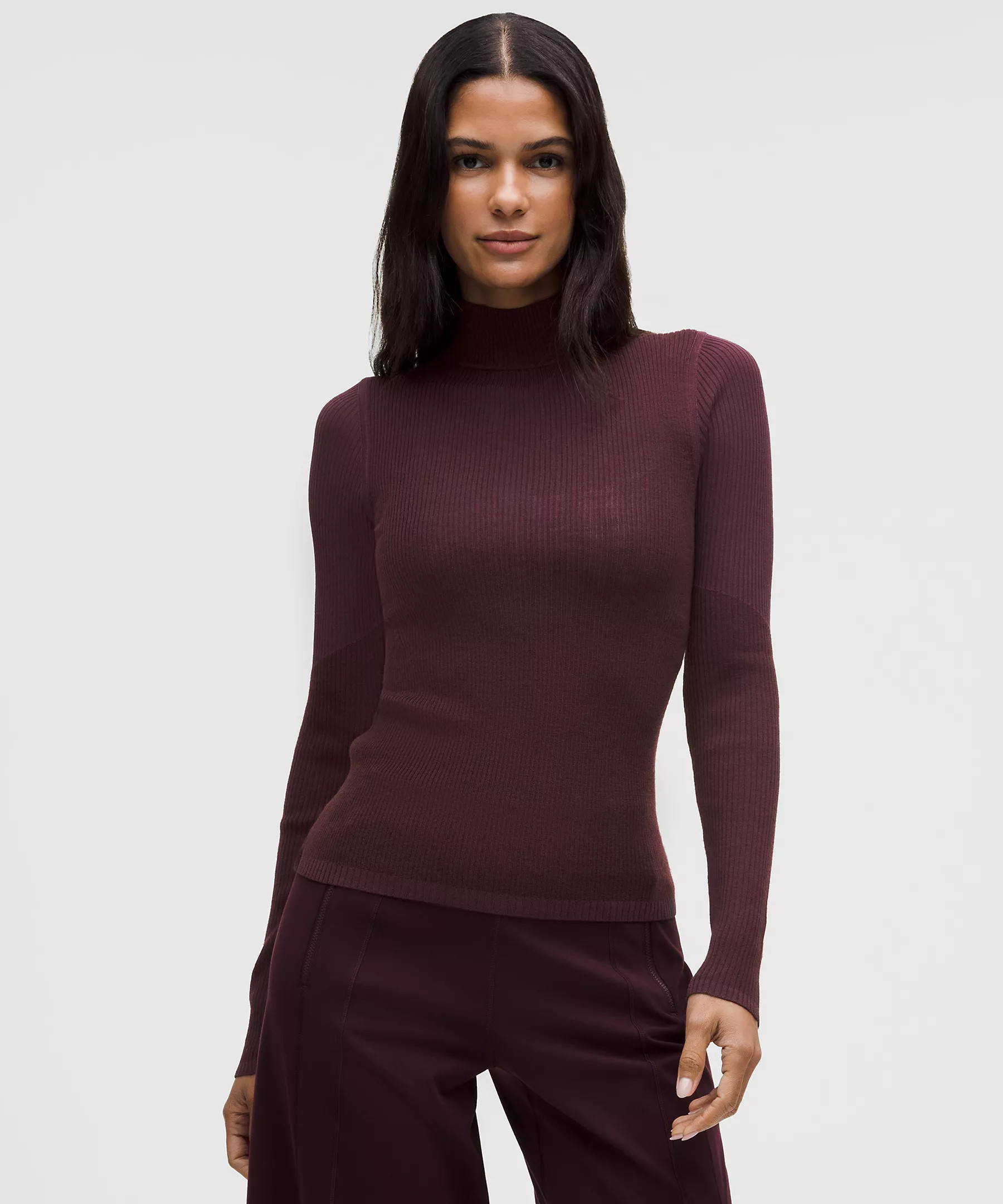 Ribbed Merino-Blend Turtleneck Sweater | Lululemon (US)