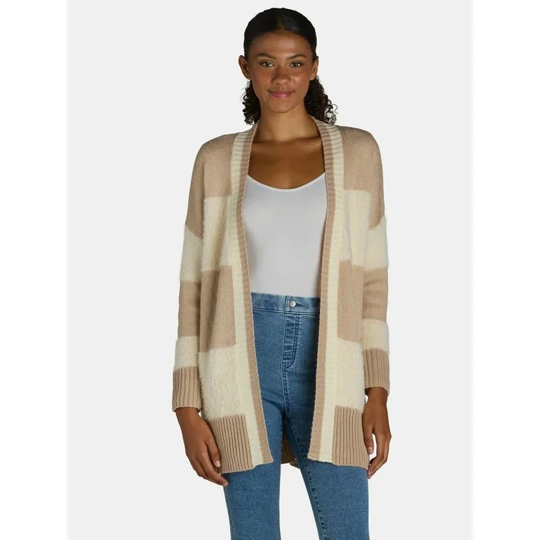 Dreamers by Debut Women's Open Front Cardigan Sweater, Midweight, Sizes XS-XL | Walmart (US)