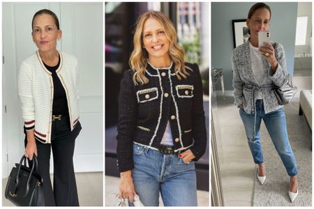 One of the easiest ways to transition into Fall stylishly.

The lady jacket is a big trend this season, but it is also a classic, you’ll just see more of it now.

Key to this trend?

Pair it with jeans for a modern look or pair it with interesting trousers, nothing too classic or you may feel a bit frumpy. 

#LTKSeasonal #LTKstyletip #LTKover40
