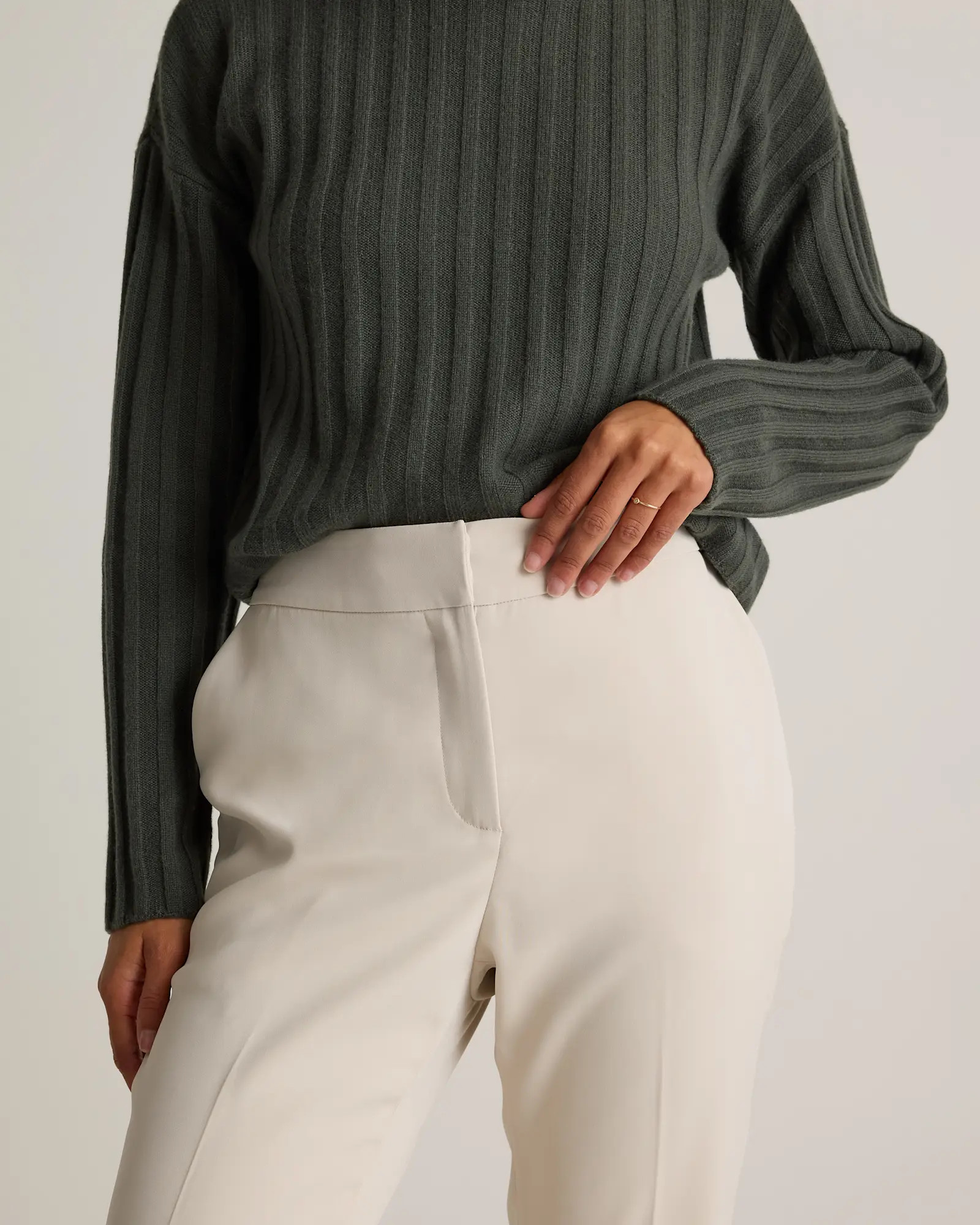 Stretch Crepe Ankle Pants | Quince
