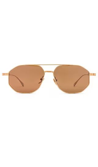 Cairo Sunglasses in Brown (Gold Frame) | Revolve Clothing (Global)