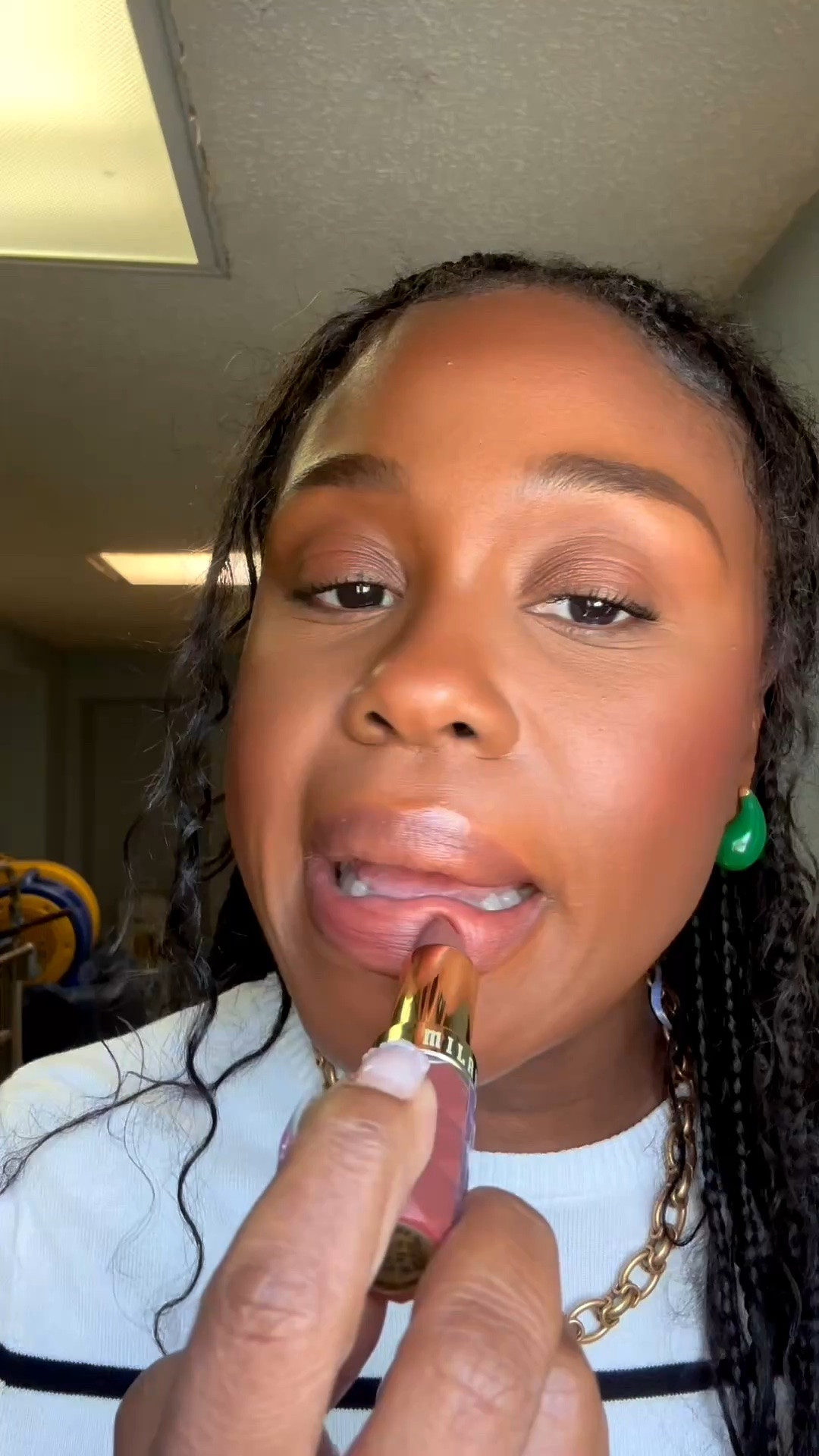 Lip combo makeup lipgloss lipstick Milani NYX

#LTKBeauty #LTKgrwm