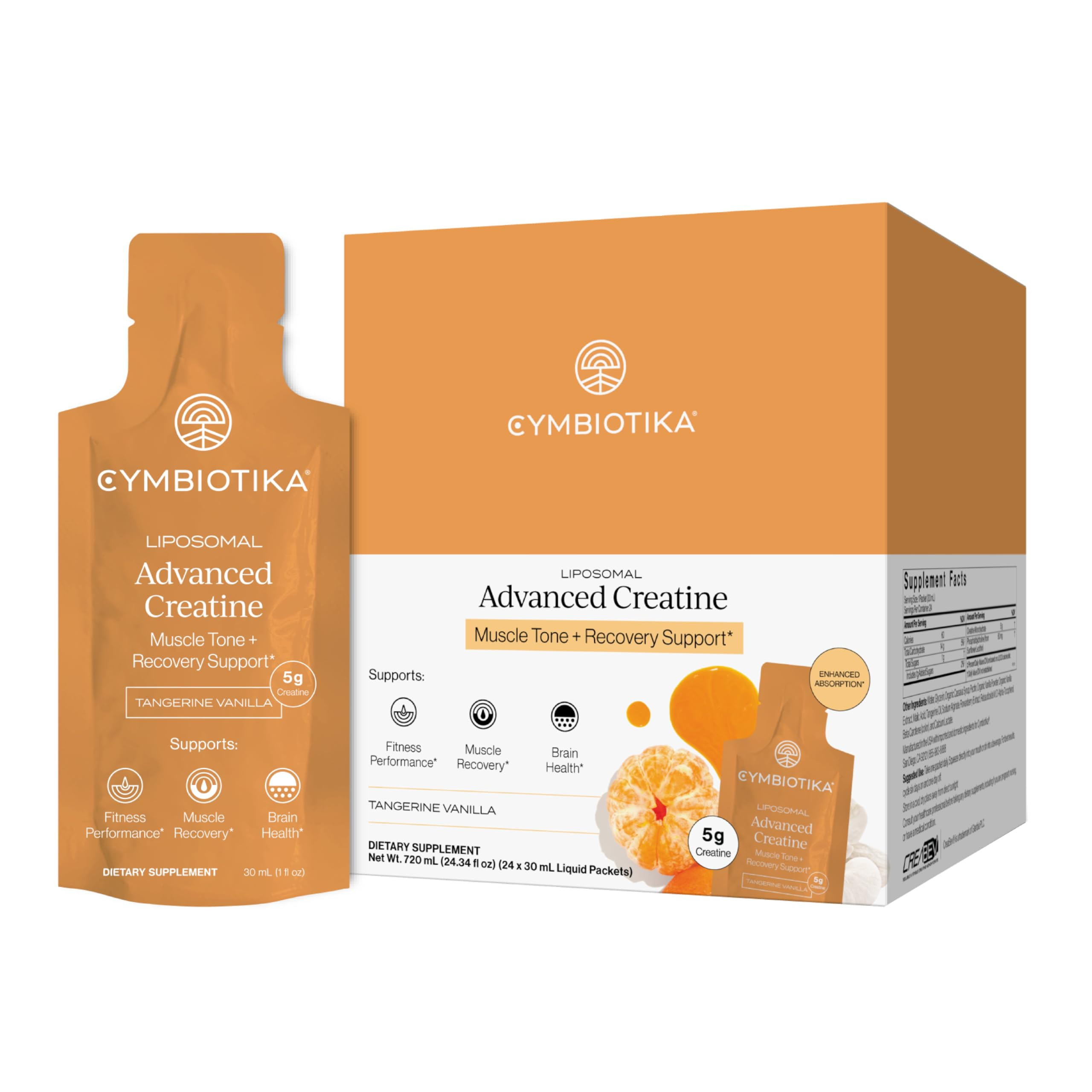 CYMBIOTIKA Liposomal Advanced Creatine Supplement, Muscle Recovery, Fitness Performance, Brain He... | Amazon (US)