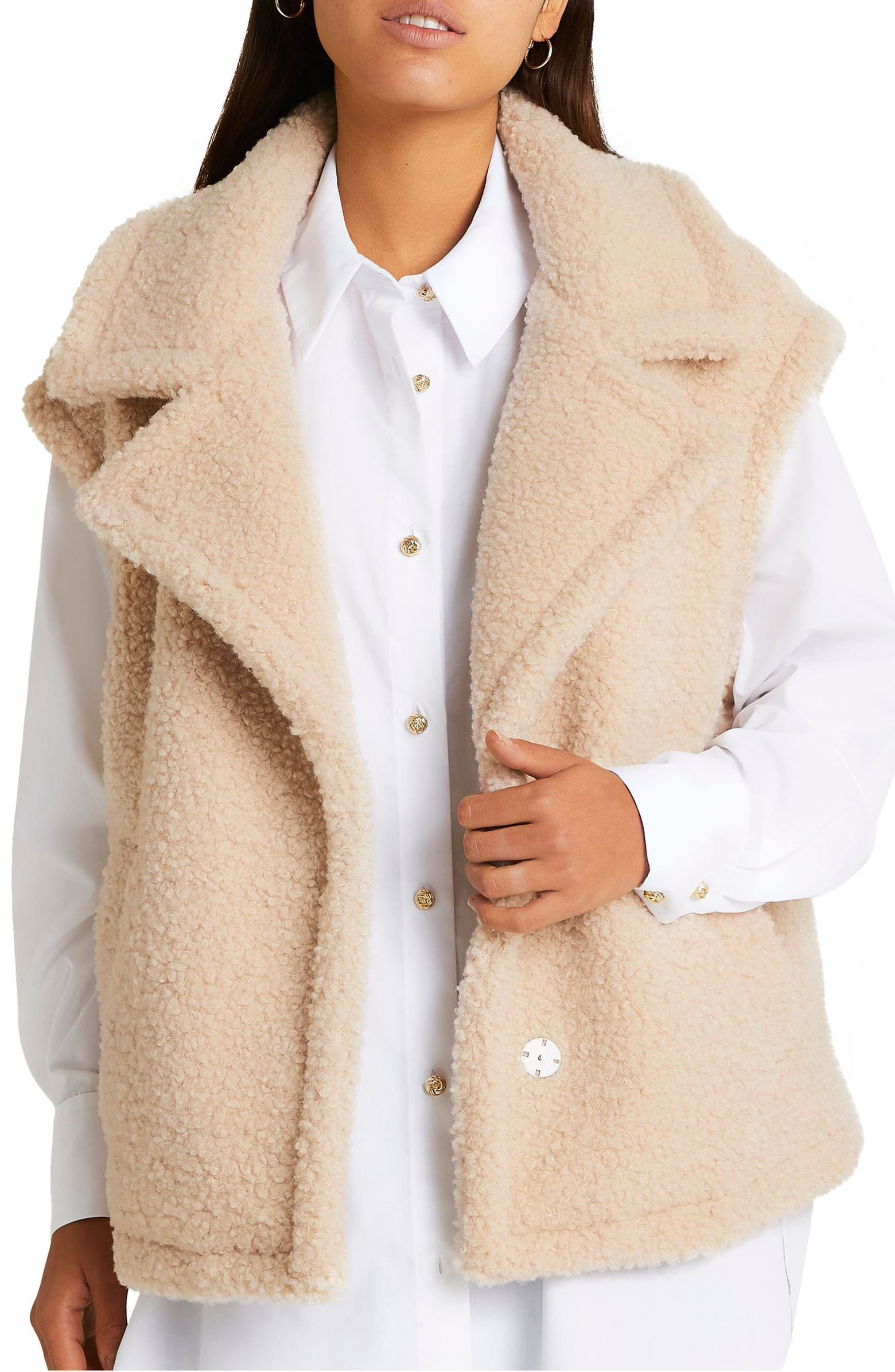 Boxy Faux Fur Gilet Vest | Nordstrom