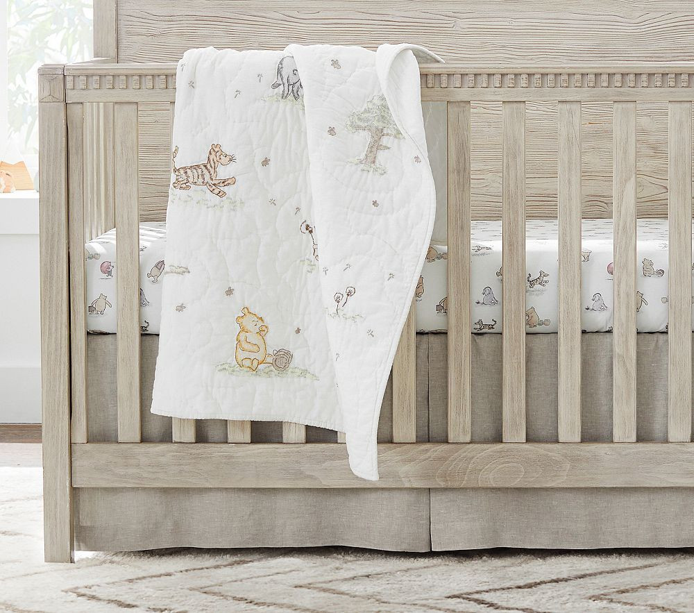 Disney's Winnie the Pooh Organic Crib Fitted Sheet   $39 | Pottery Barn Kids