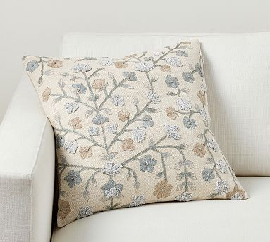 Genevieve Embroidered Pillow | Pottery Barn (US)