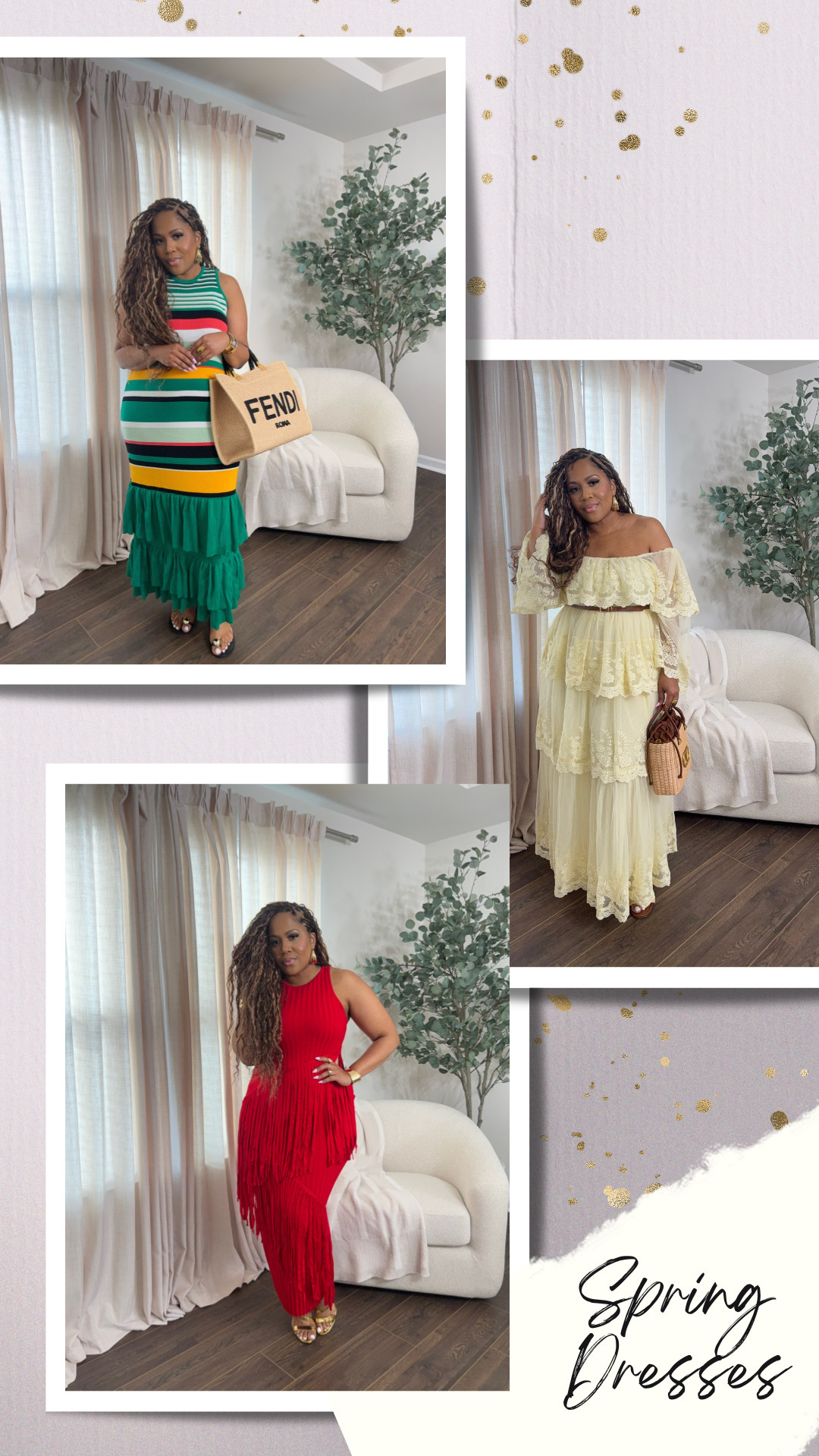 Three dresses, three moods 😍✨ From bold and statement to soft and feminine—these are the kind of pieces that do all the work for you. Wearing a size 14/16 in all dresses. Which one’s your vibe? 💕

#LTKStyle #LTKFinds #DressEdit #OOTDInspo #StyleInspo #WomensFashion #ChicStyle #EffortlessStyle #FashionDaily #LTKFashion #OutfitInspo #StyleMood 

 #LTKgrwm #LTKootd #LTKOver40