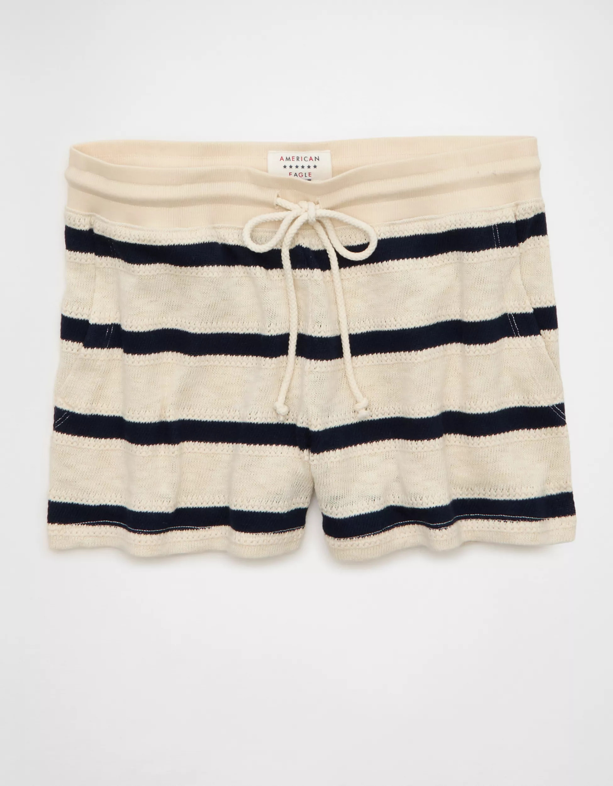 AE Striped Pull On Sweatshort | American Eagle Outfitters (US & CA)