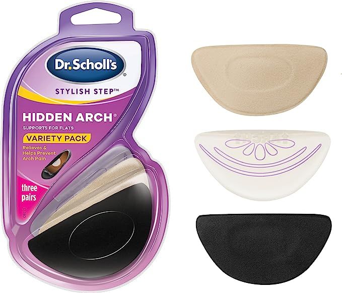 Dr. Scholl’s Stylish Step Hidden Arch Support for Flats, 3 Pairs | Amazon (US)