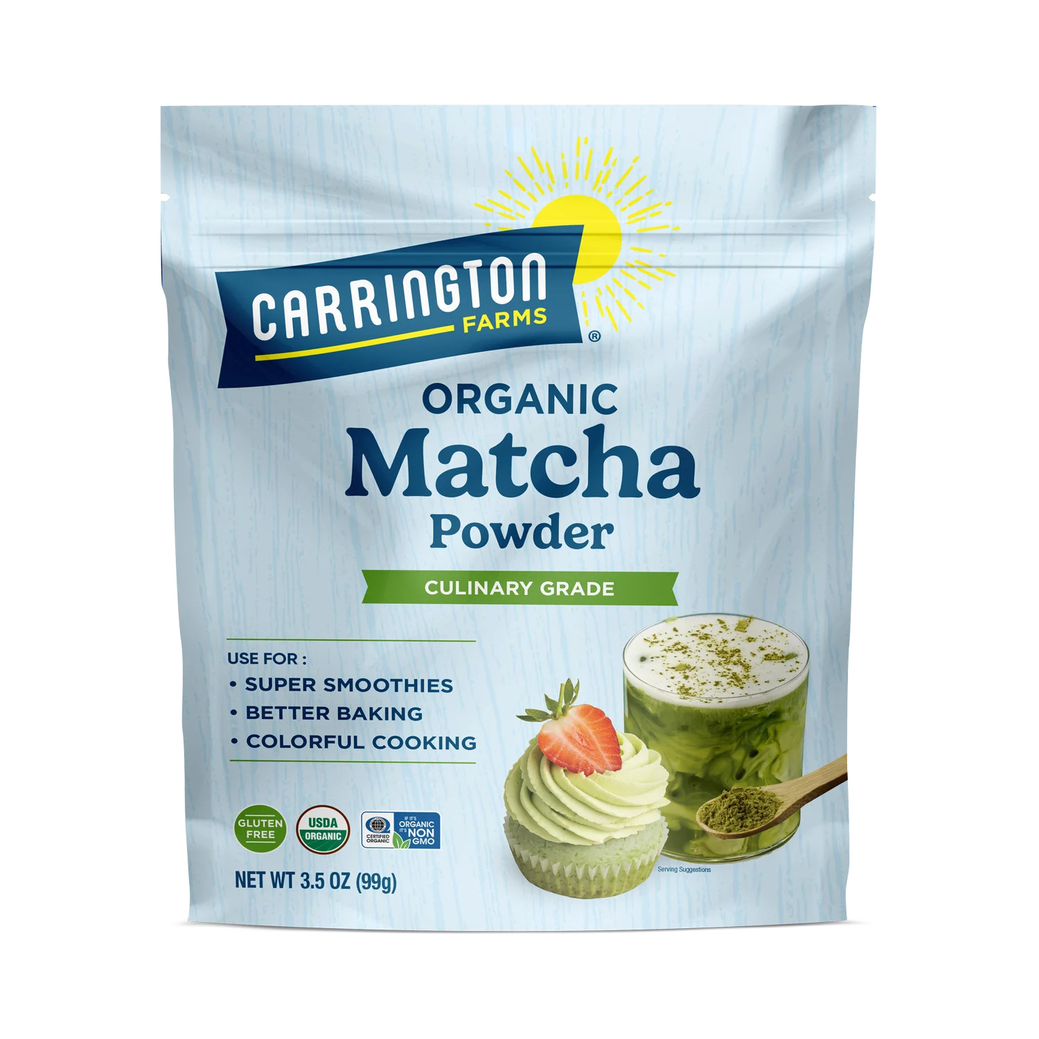 Carrington Farms Organic Matcha Green Tea Powder, 3.5oz | Walmart (US)