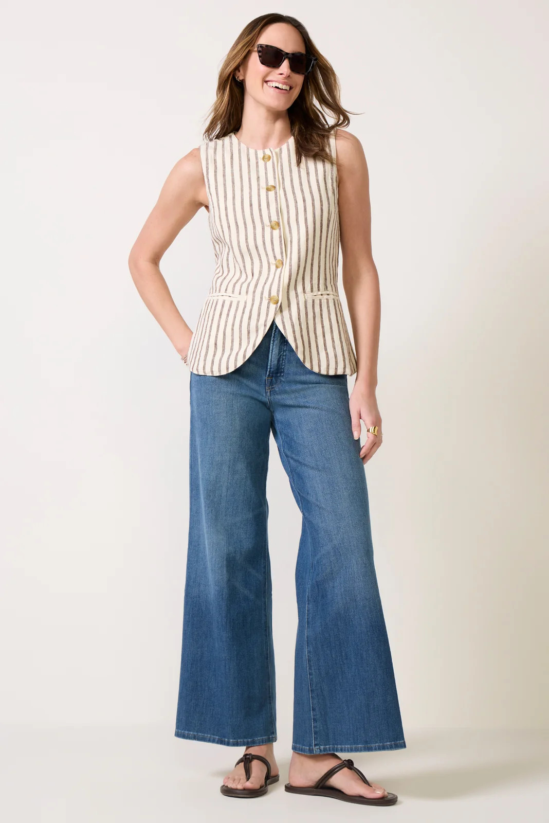 Good Waist Palazzo Ankle Jean | Evereve