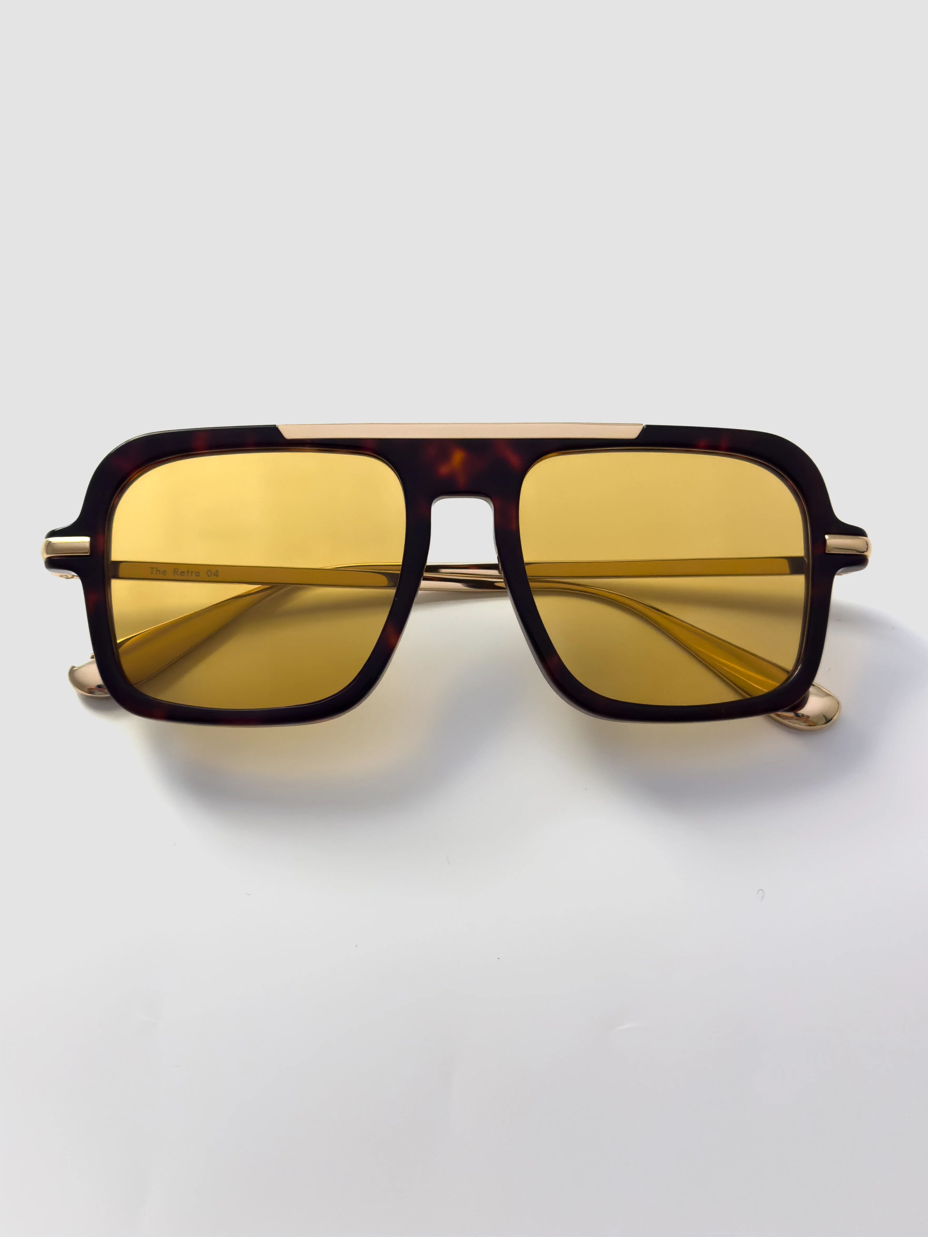 The Retro Sunglasses - Yellow | Past Midnight 