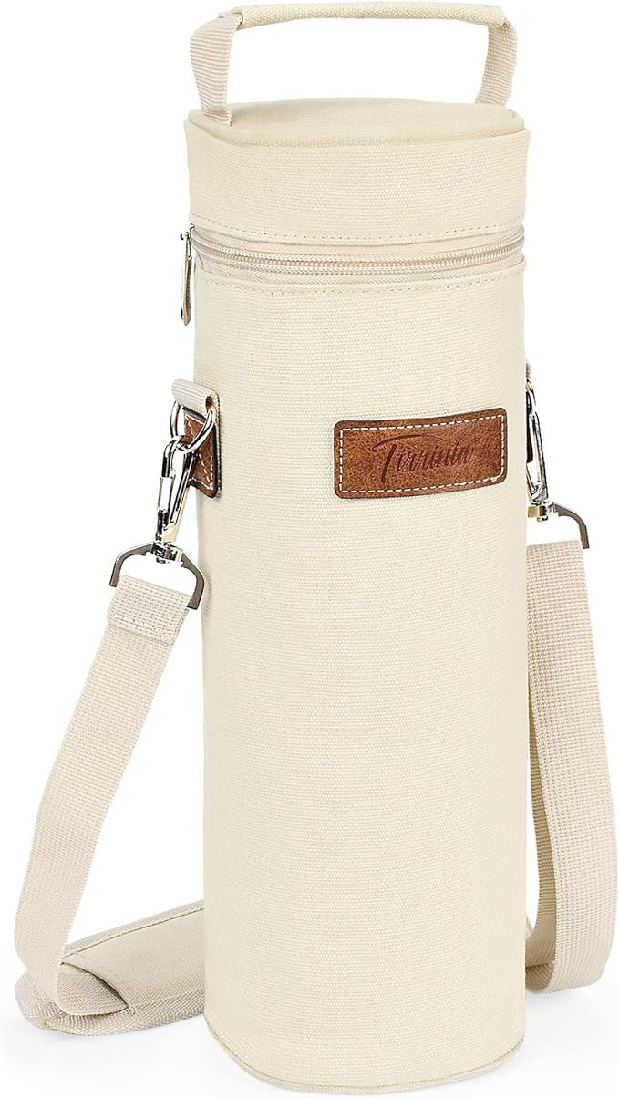 Tirrinia Single Wine Cooler Bags - Insulated & Padded Portable Wine Gift Tote Carrier for Travel,... | Amazon (US)