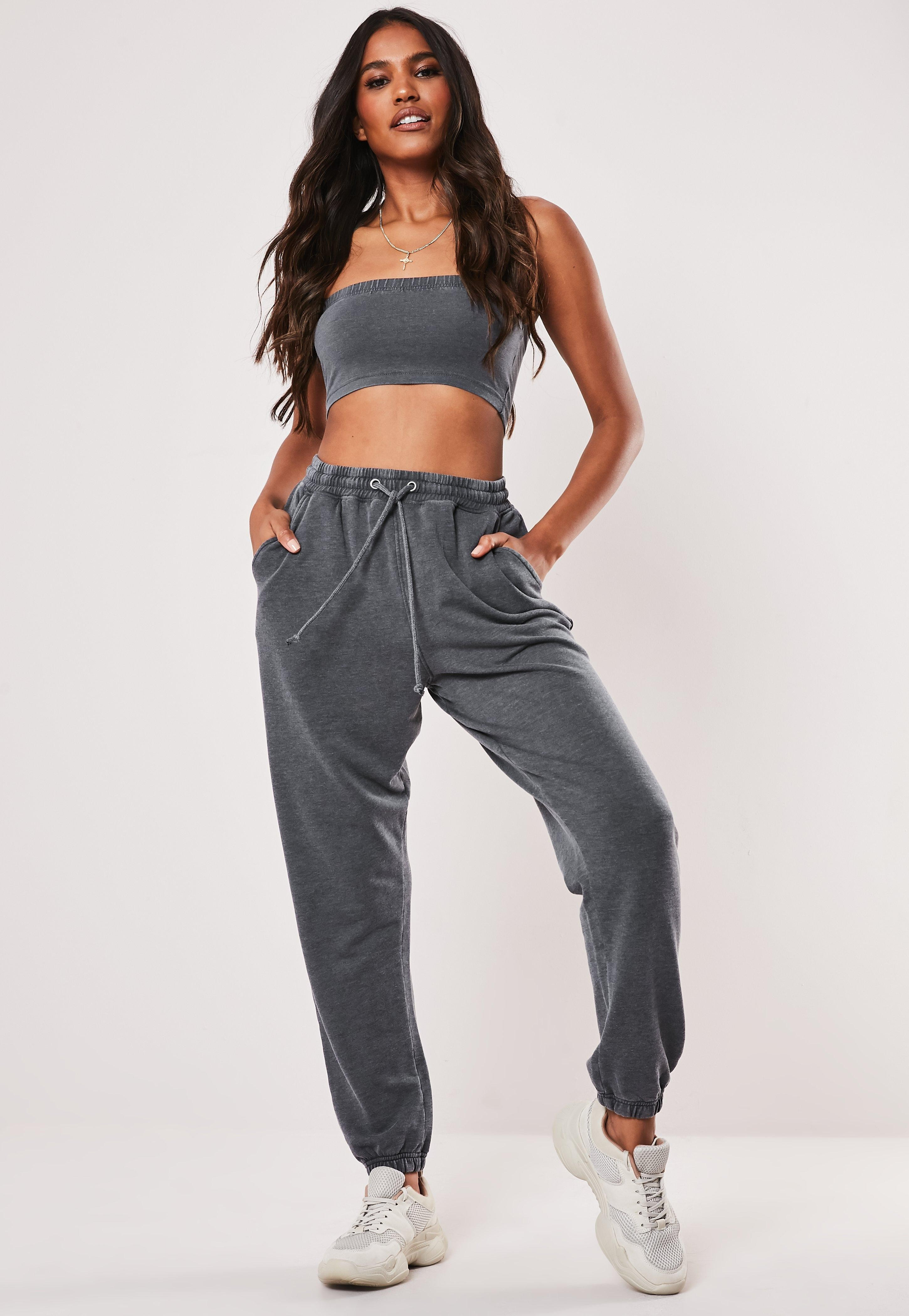 Gray Washed Co Ord 90's Joggers | Missguided (US & CA)
