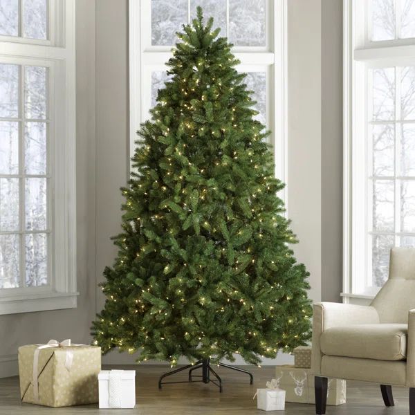 Newberry Spruce 7.5' Green Spruce Artificial Christmas Tree with 750 Clear/White Lights | Wayfair Professional