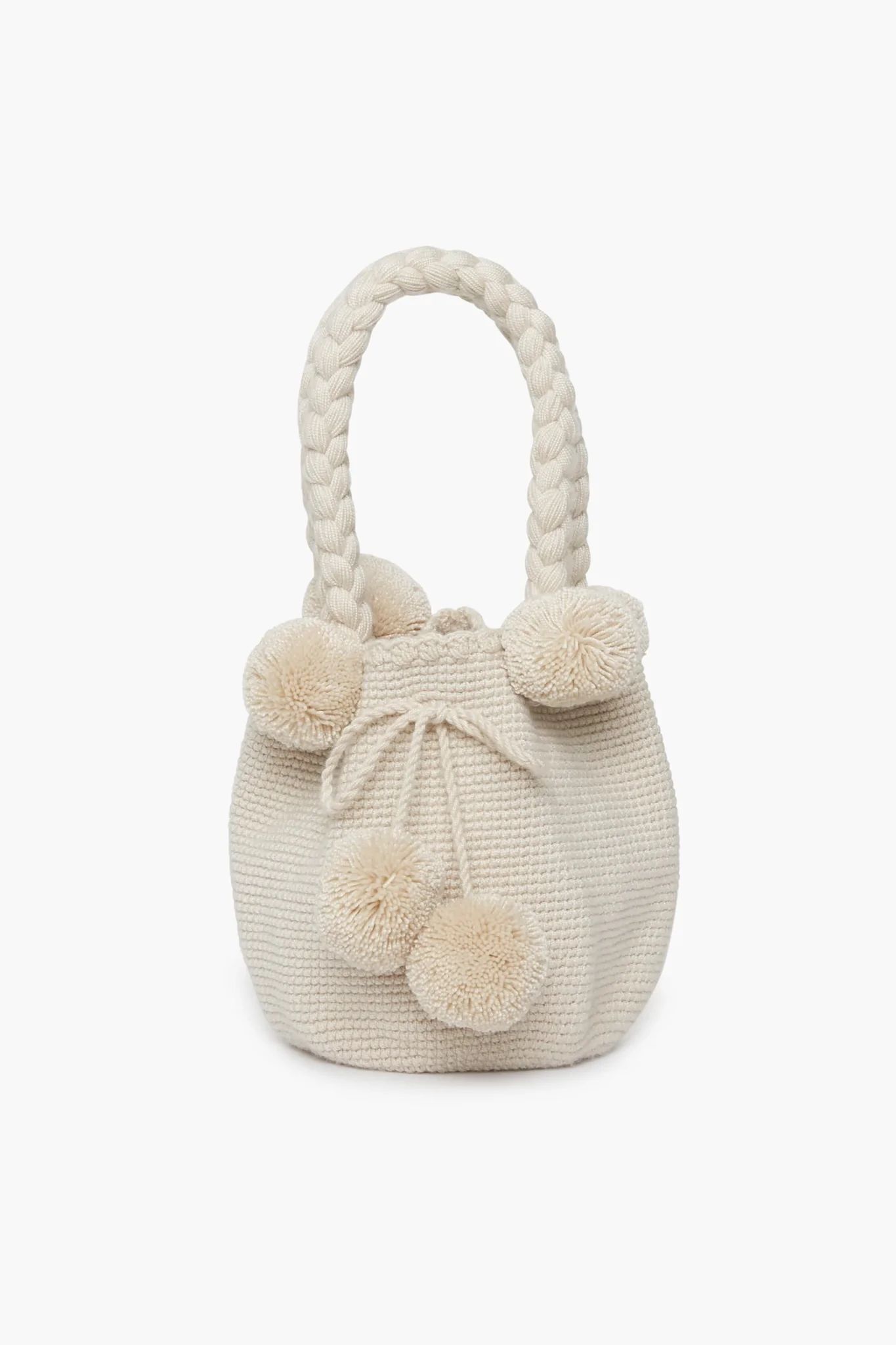 Cream Mini Tassel Tote | Tuckernuck (US)