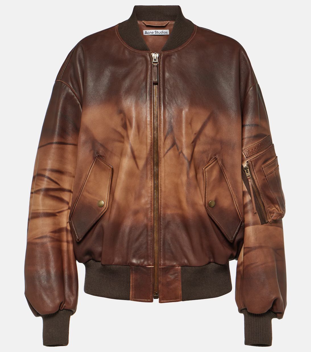 Lastro leather bomber jacket | Mytheresa (US/CA)