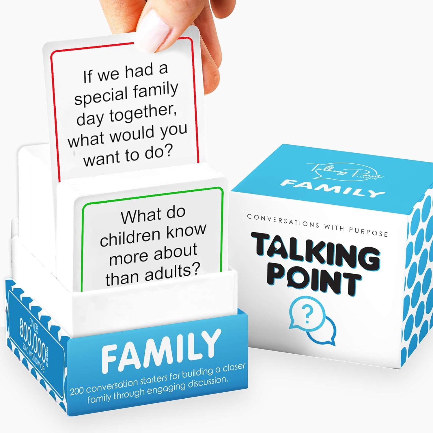 200 Conversation Cards for Family Game - Put Down the Phones & Connect With Your Family - Get to ... | Amazon (US)