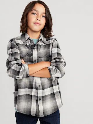 Soft-Brushed Flannel Pocket Shirt for Boys | Old Navy (US)
