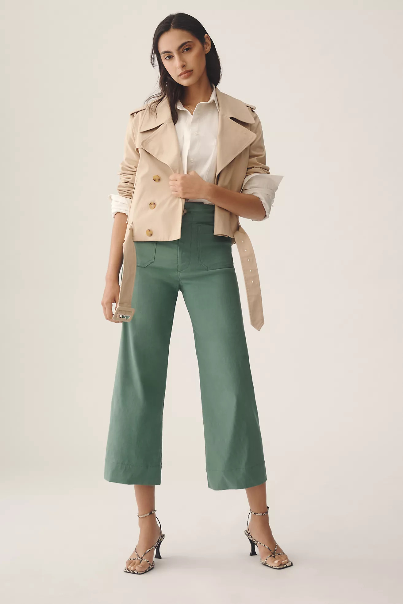 The Colette Cropped Wide-Leg Pants by Maeve | Anthropologie (US)
