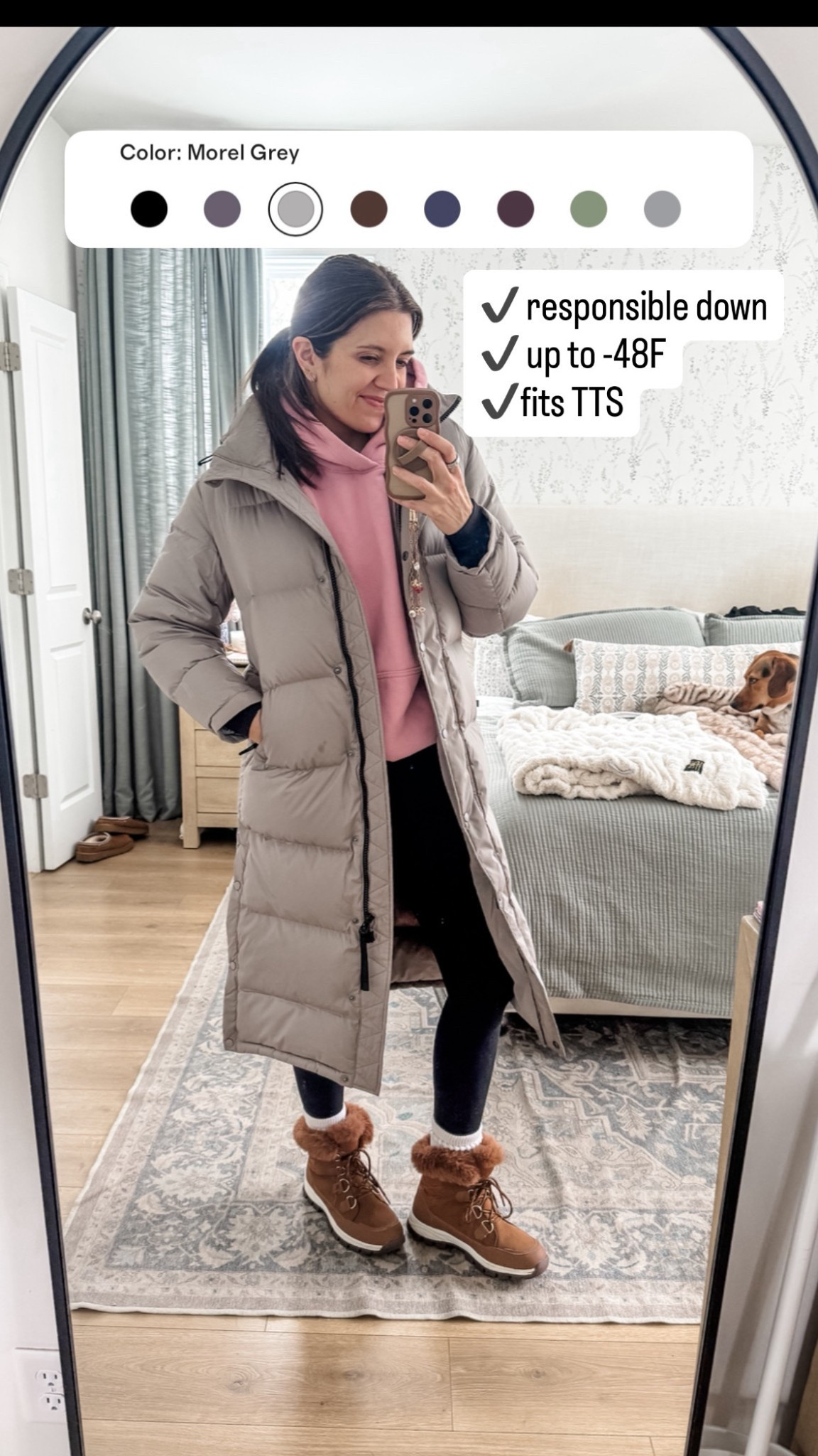 Responsible down puffer coat! Fits tts! I’m in a size small. I’m 5’7” and a typical 2/4. 

#LTKTall #LTKOver40 #LTKootd