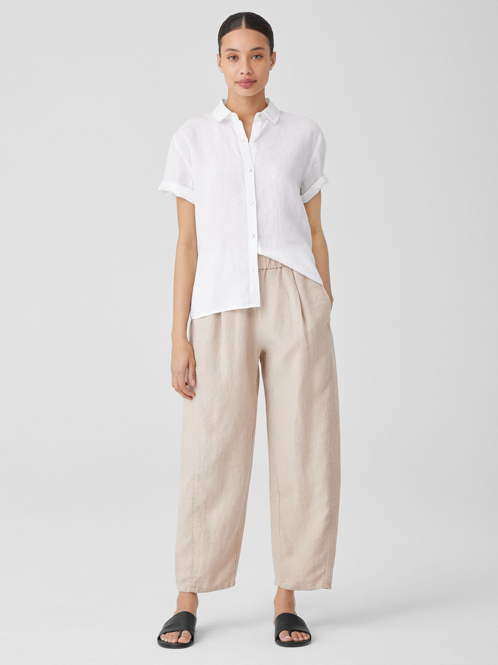 Organic Linen Lantern Pant | Eileen Fisher